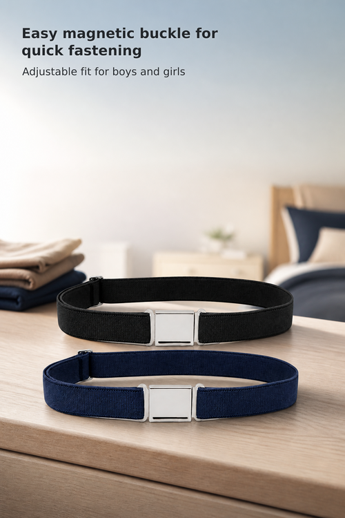 2-Pack Adjustable Magnetic Belts for Kids